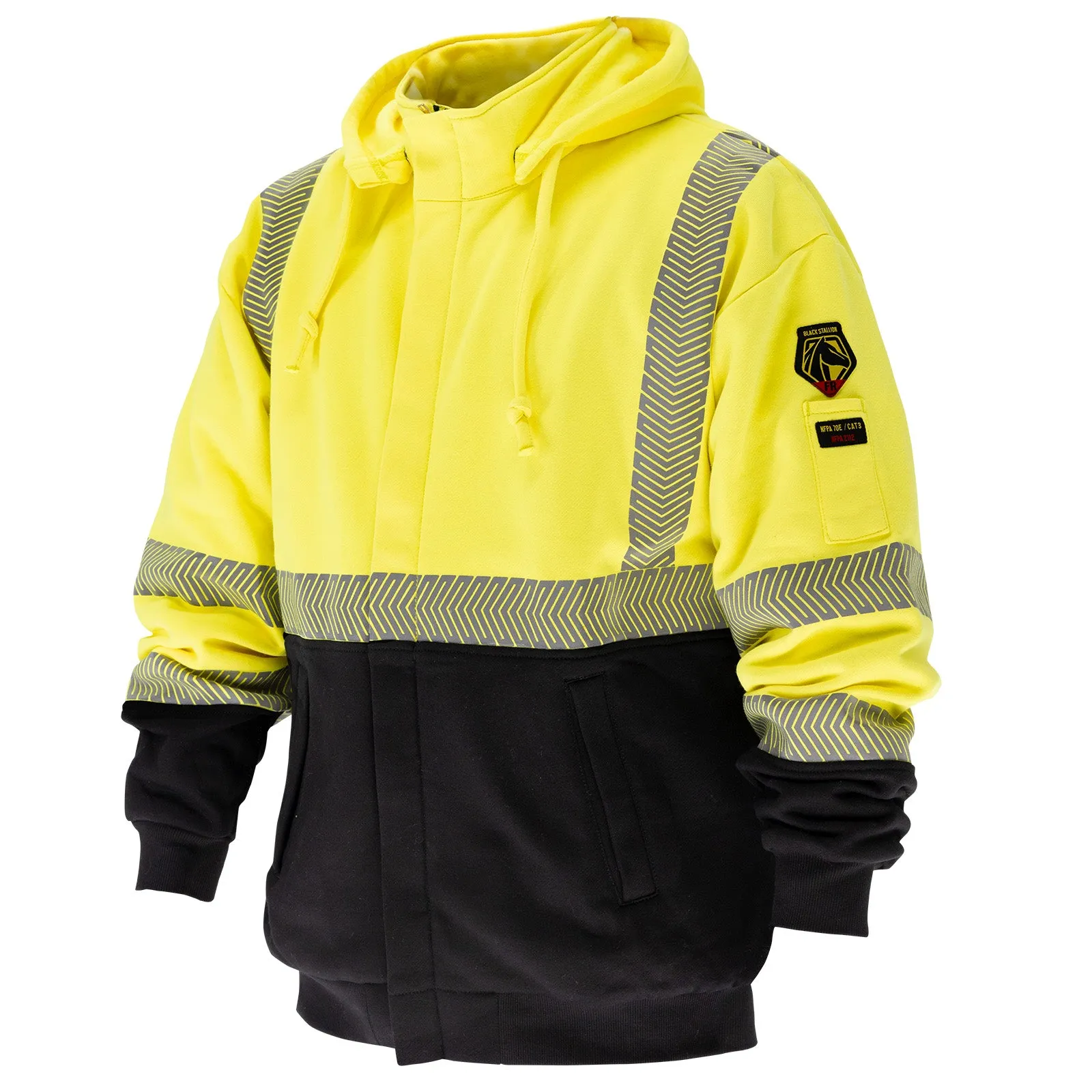 12 oz. Hi-Vis AR/FR Cotton Full-Zip Hooded Sweatshirt