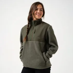 1/4 Zip Fleece Dusty Olive