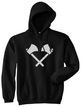 2 Ax Fireman Logo Mens Pullover Hoodie