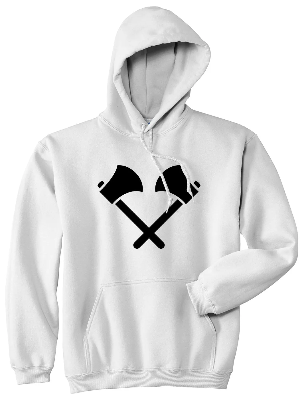 2 Ax Fireman Logo Mens Pullover Hoodie