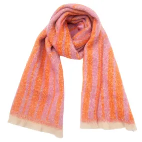 Accity | Geometric Jacquard Scarf: Red