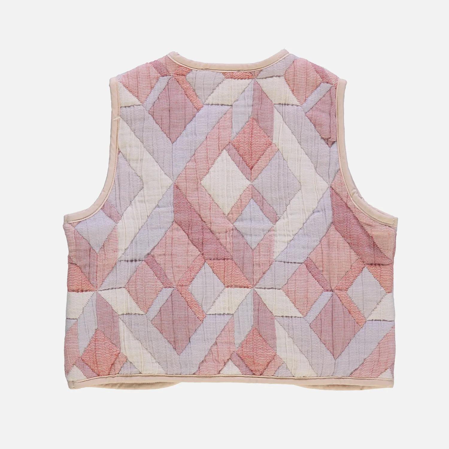 Adults Cotton Cercis Vest - Patchwork