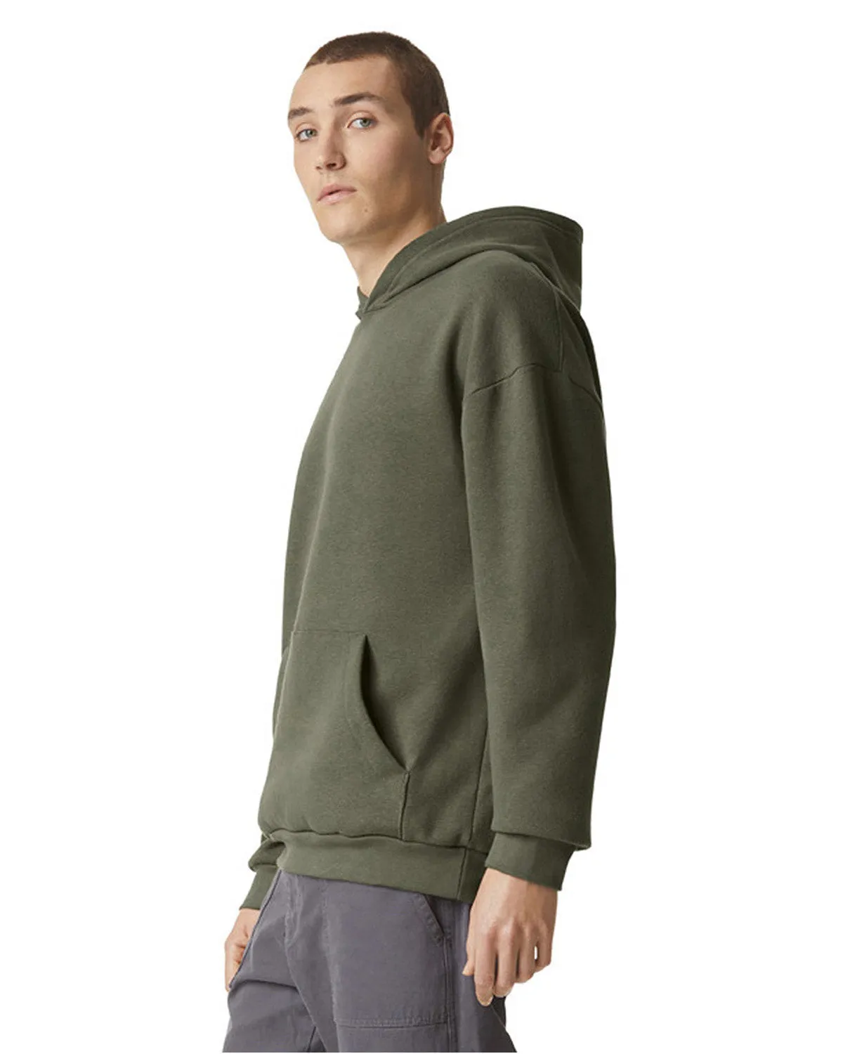 American Apparel Men's Fleece Pullover Hooded Sweatshirt