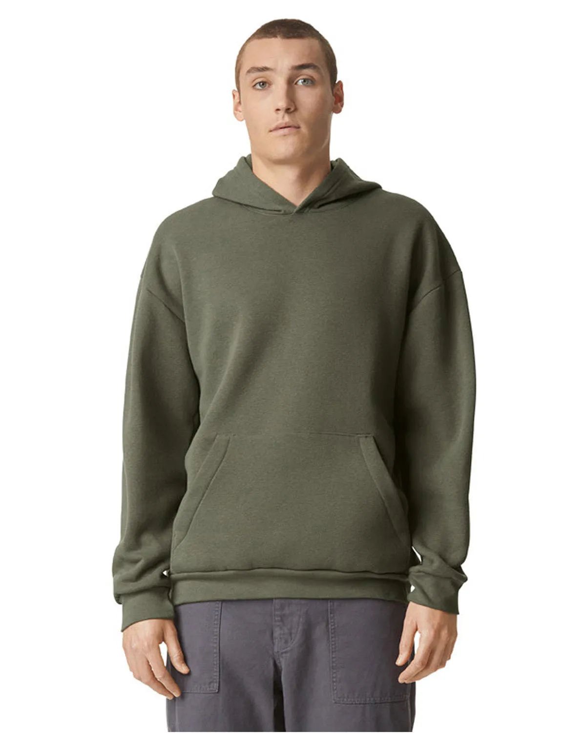 American Apparel Men's Fleece Pullover Hooded Sweatshirt