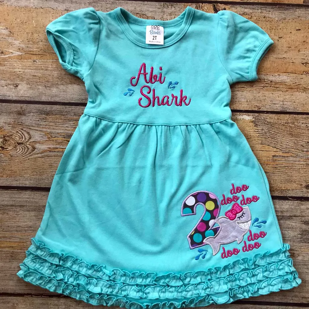 Applique Shark Doo Doo Dress