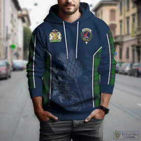 Armstrong Tartan Hoodie with Family Crest and Scottish Thistle Vibes Sport Style