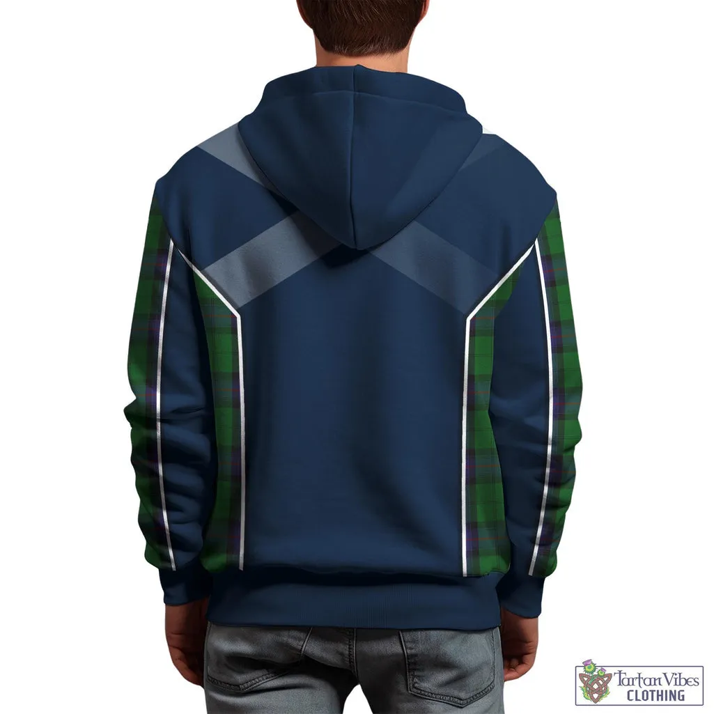 Armstrong Tartan Hoodie with Family Crest and Scottish Thistle Vibes Sport Style