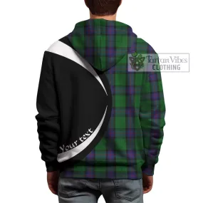 Armstrong Tartan Hoodie with Family Crest Circle Style