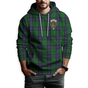 Armstrong Tartan Hoodie with Family Crest