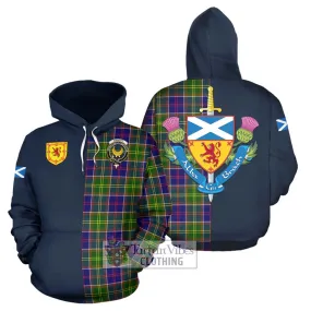 Arnott Tartan Hoodie Alba with Scottish Lion Royal Arm Half Style