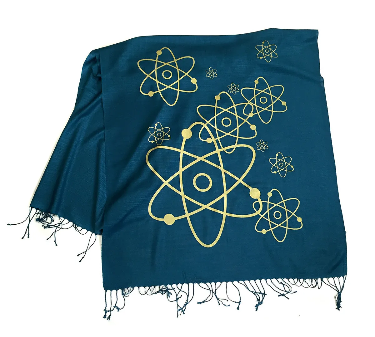 Atom Scarf. Linen Weave Pashmina