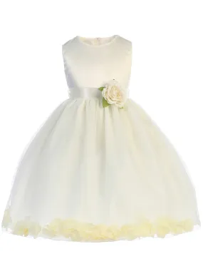 Baby Girls Ivory Floating Petals Flower Girl Dress 6-24M