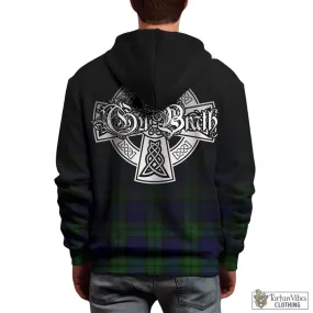 Bannatyne Tartan Hoodie Featuring Alba Gu Brath Family Crest Celtic Inspired