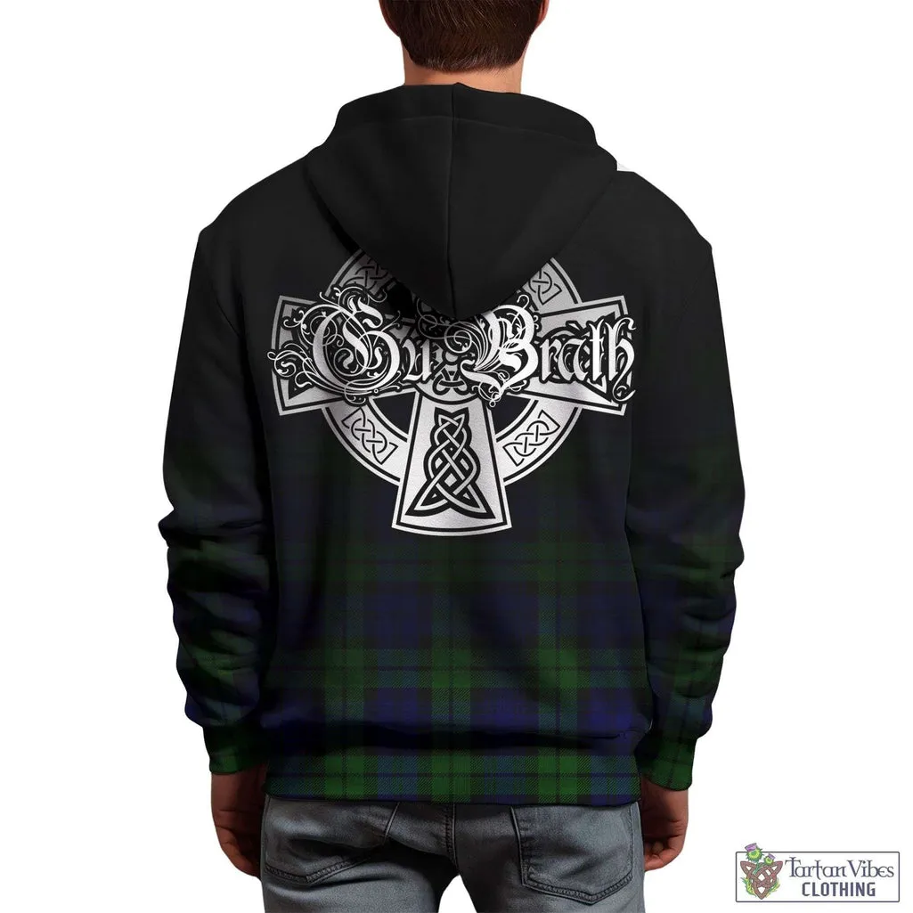 Bannatyne Tartan Hoodie Featuring Alba Gu Brath Family Crest Celtic Inspired