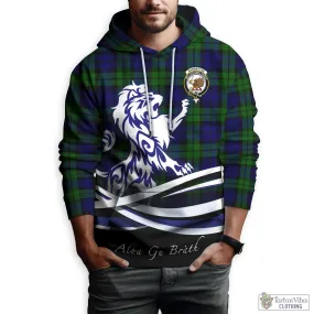 Bannatyne Tartan Hoodie with Alba Gu Brath Regal Lion Emblem