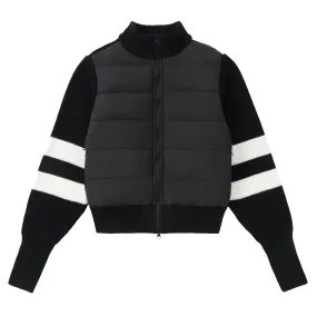 Black and White Puffer Jacket