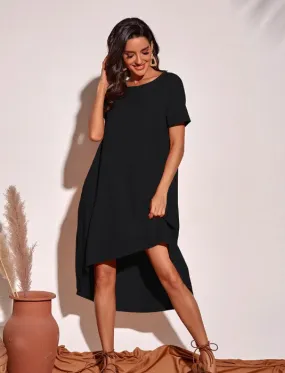 Black High Low Dress