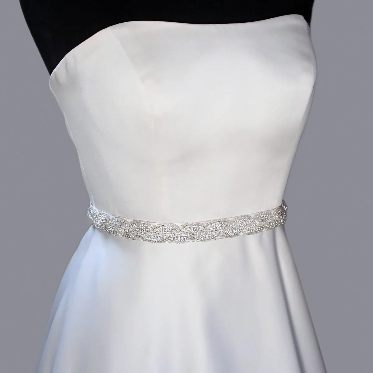 Bridal Sash with Braided Pattern