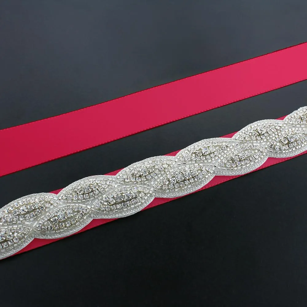 Bridal Sash with Braided Pattern