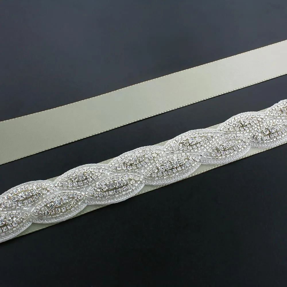 Bridal Sash with Braided Pattern