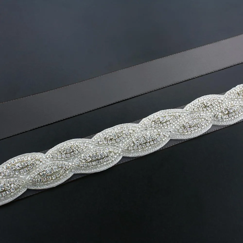 Bridal Sash with Braided Pattern