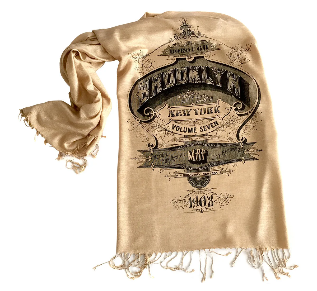 Brooklyn Scarf. New York City Linen-Weave Pashmina