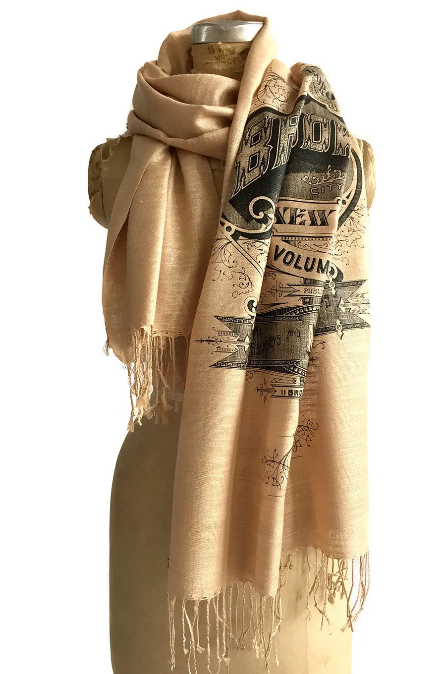 Brooklyn Scarf. New York City Linen-Weave Pashmina