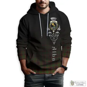 Buchan Tartan Hoodie Featuring Alba Gu Brath Family Crest Celtic Inspired