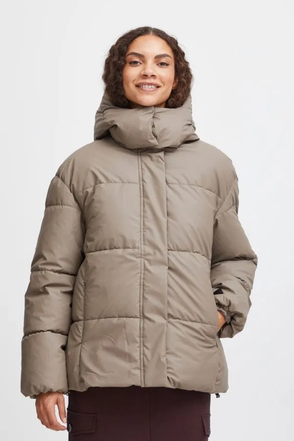 b.young Byazua Puffer Jacket Walnut