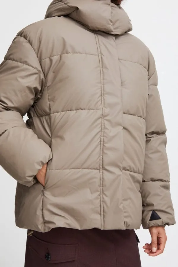 b.young Byazua Puffer Jacket Walnut