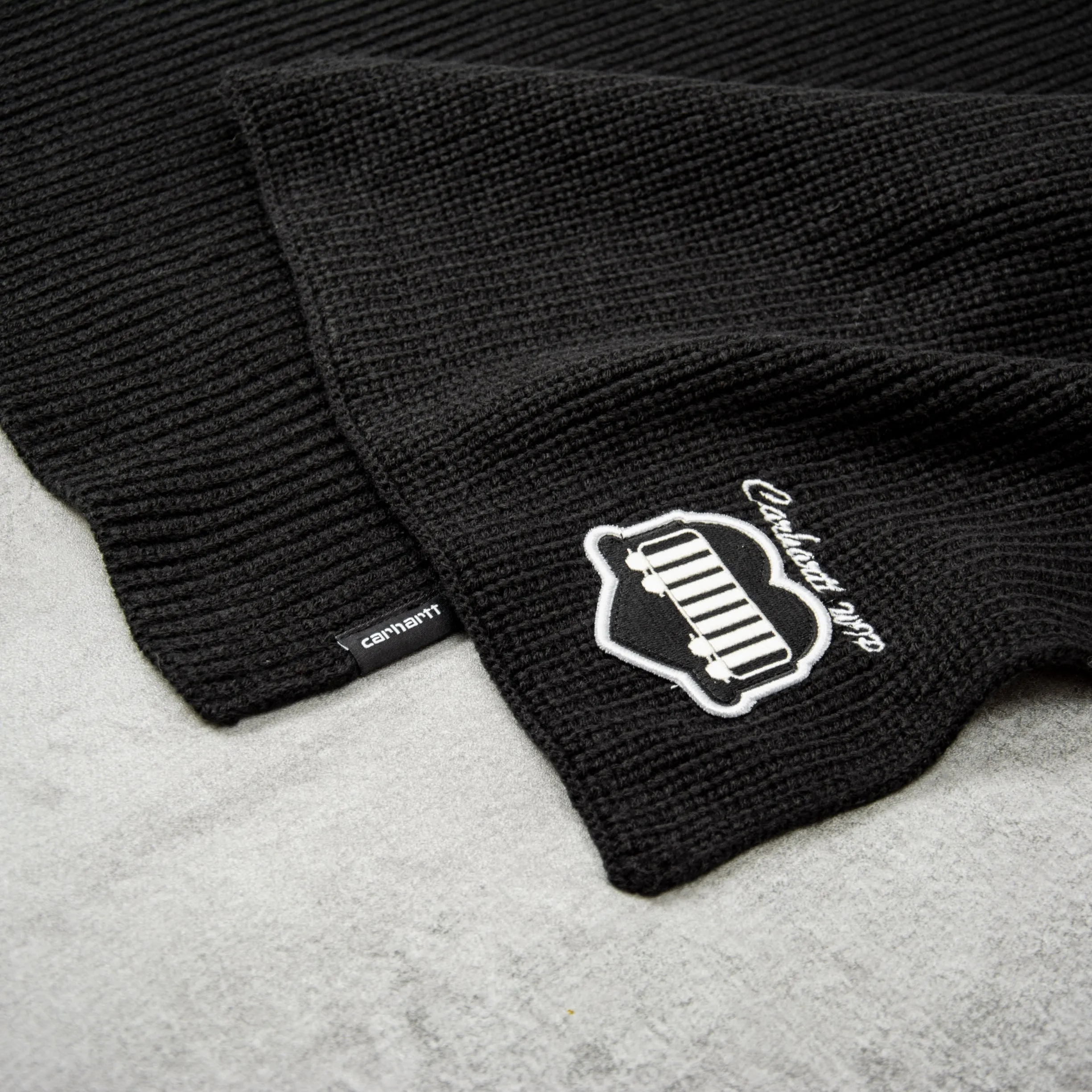 Carhartt Heart Train Patch Scarf - Black