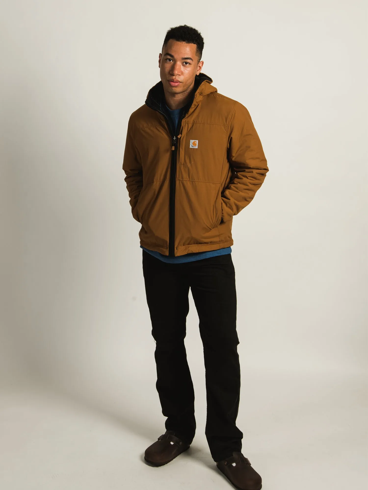 CARHARTT RELAXED FIT FLEECE REVERSABLE JACKET - CLEARANCE