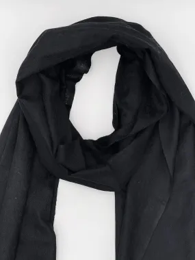 Cashmere Scarf - PLAIN BLACK