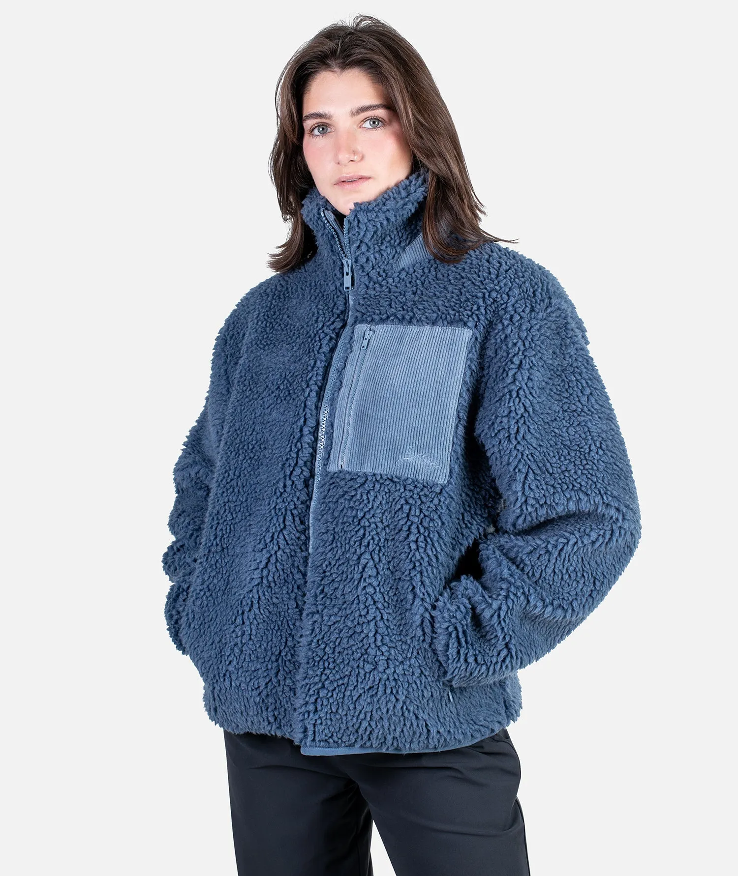 Cedar Hi Pile Fleece Jacket - Blue