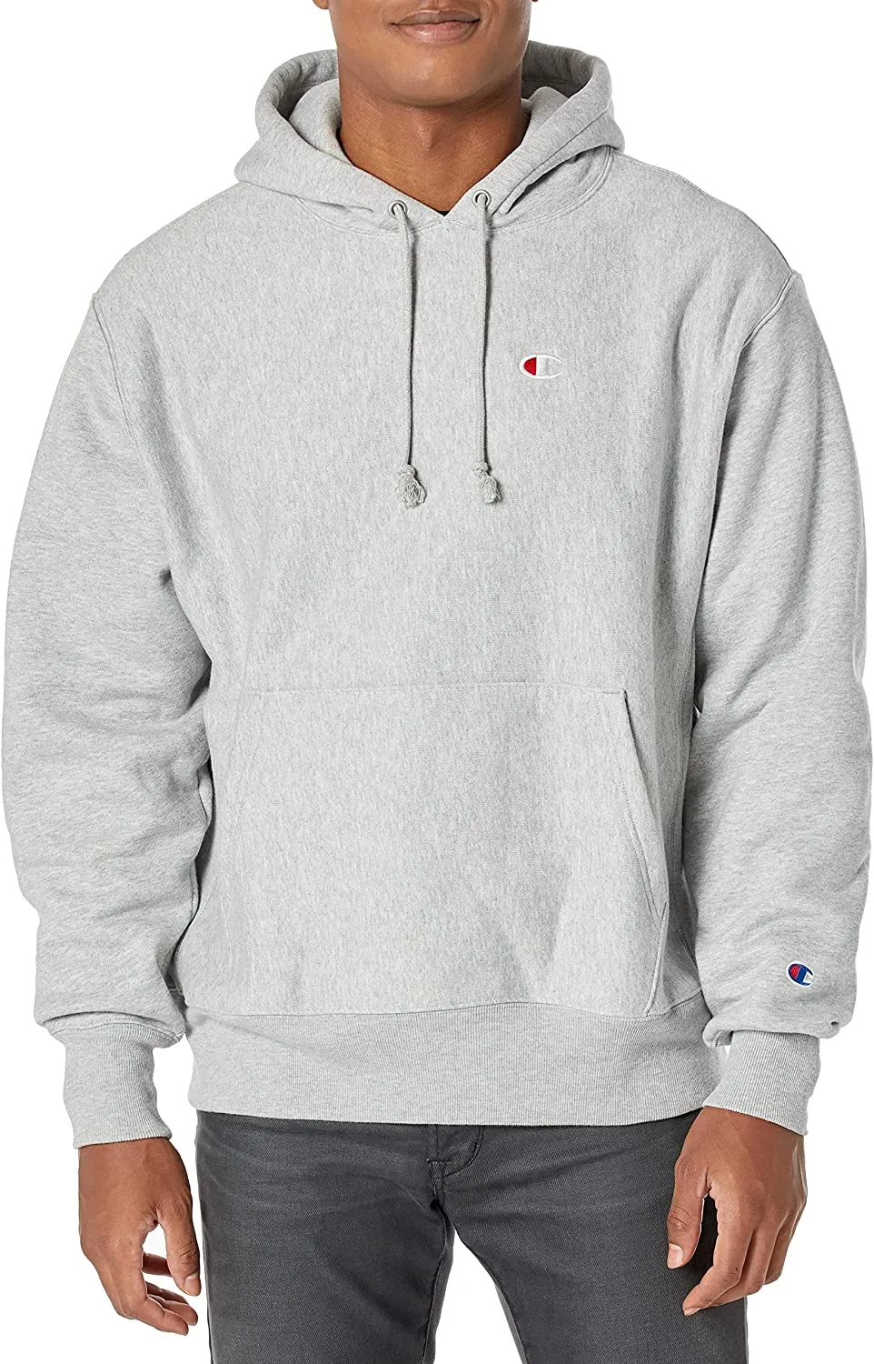 Champion Men's Reverse Weave Left Chest C Pullover Sweatshirt