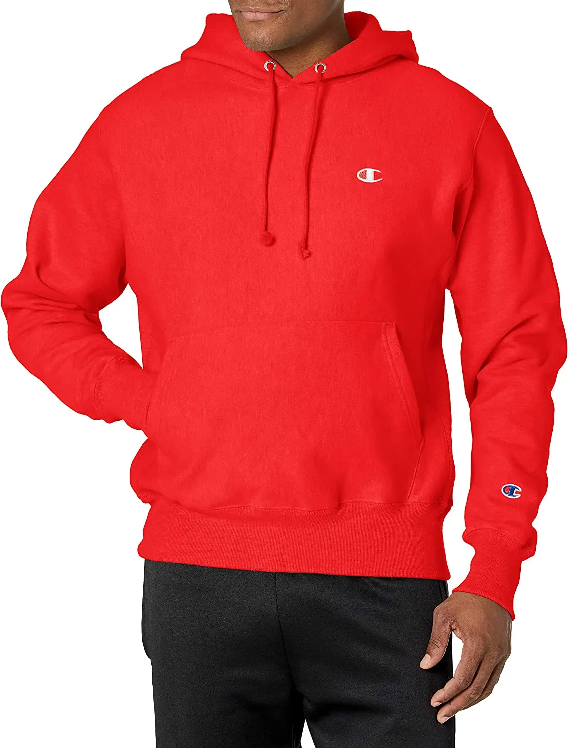 Champion Men's Reverse Weave Left Chest C Pullover Sweatshirt