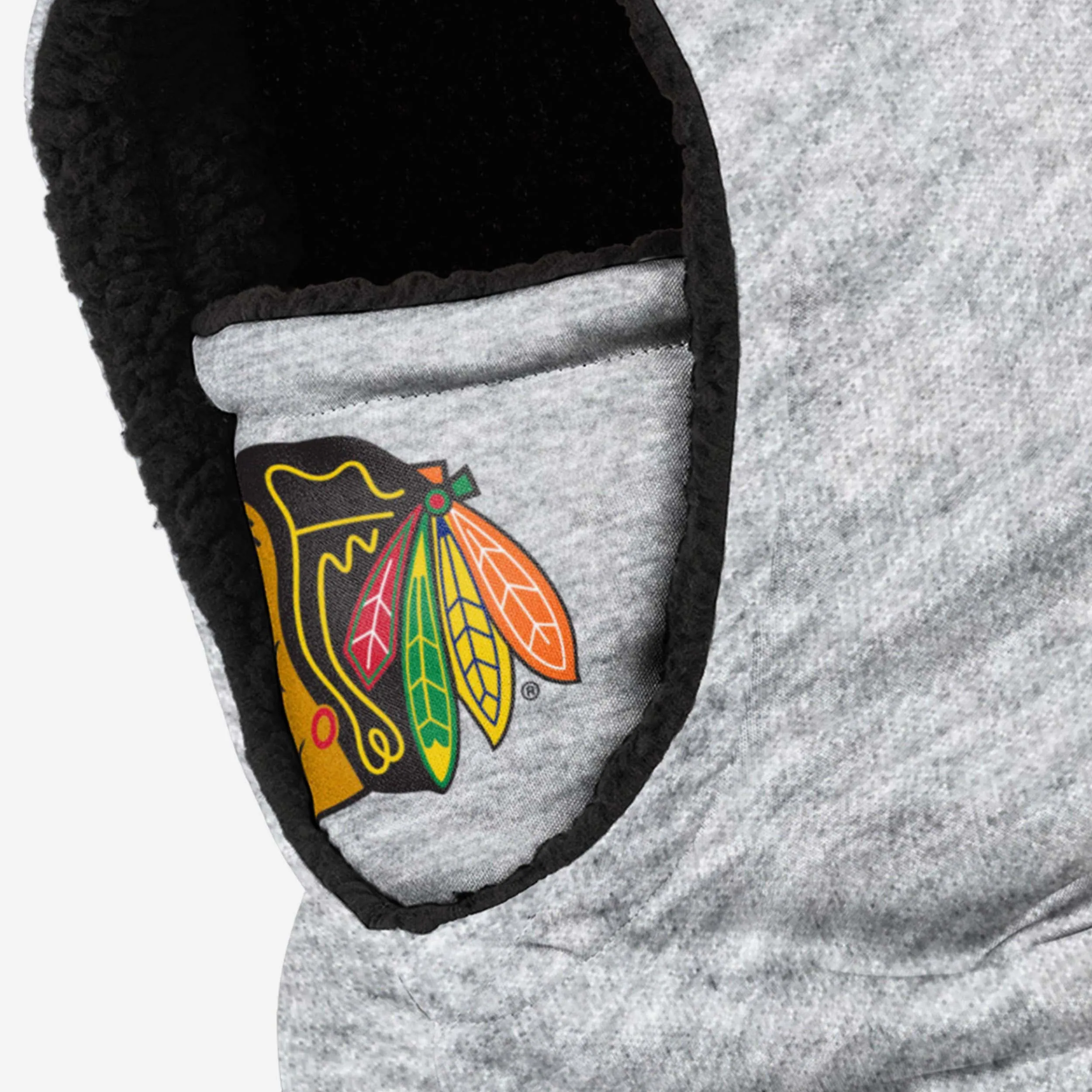 Chicago Blackhawks Heather Grey Big Logo Hooded Gaiter