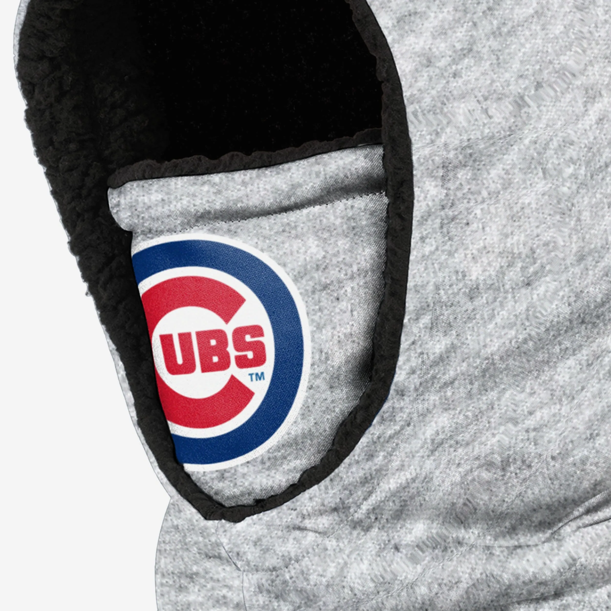 Chicago Cubs Heather Grey Big Logo Hooded Gaiter