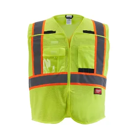 Class 2 Breakaway High Visibility Yellow Mesh Safety Vest - S/M (CSA)