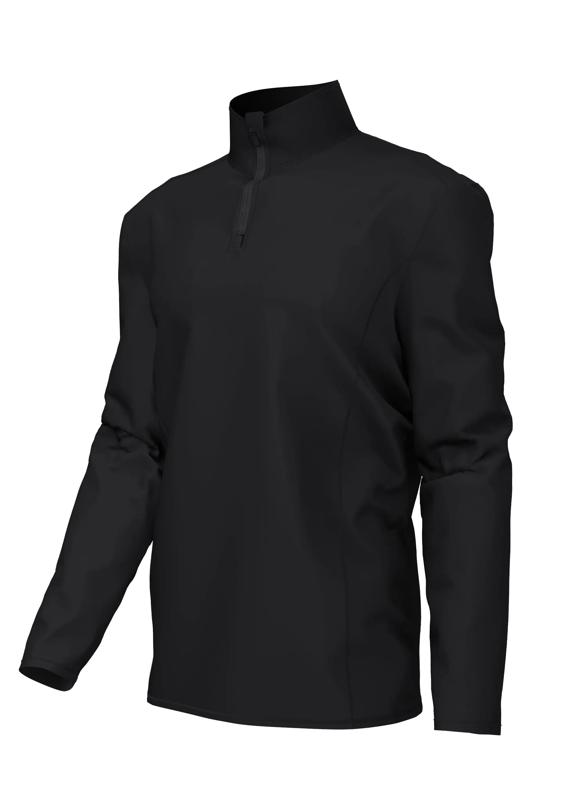 *Clearance*  - Functional 1/4 Zip Midlayer Junior Black