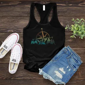 Colorful Mountain Compass Women's Tank Top