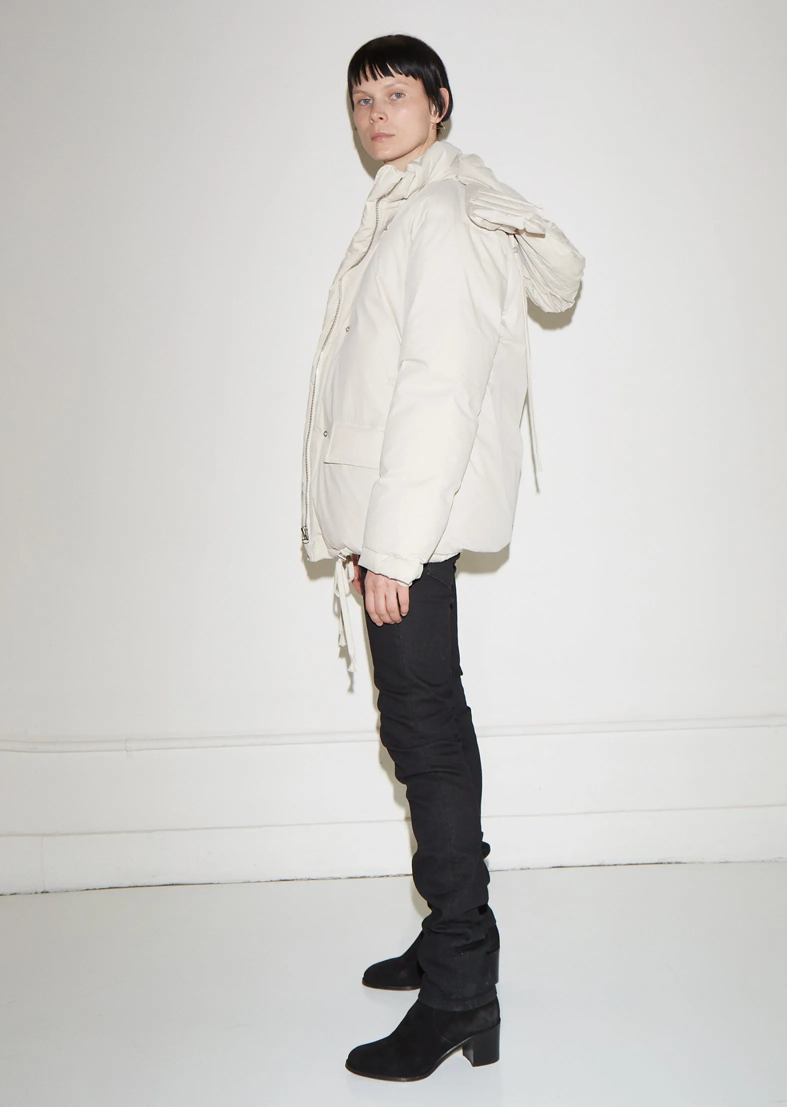 Convertible Cotton Puffer Jacket