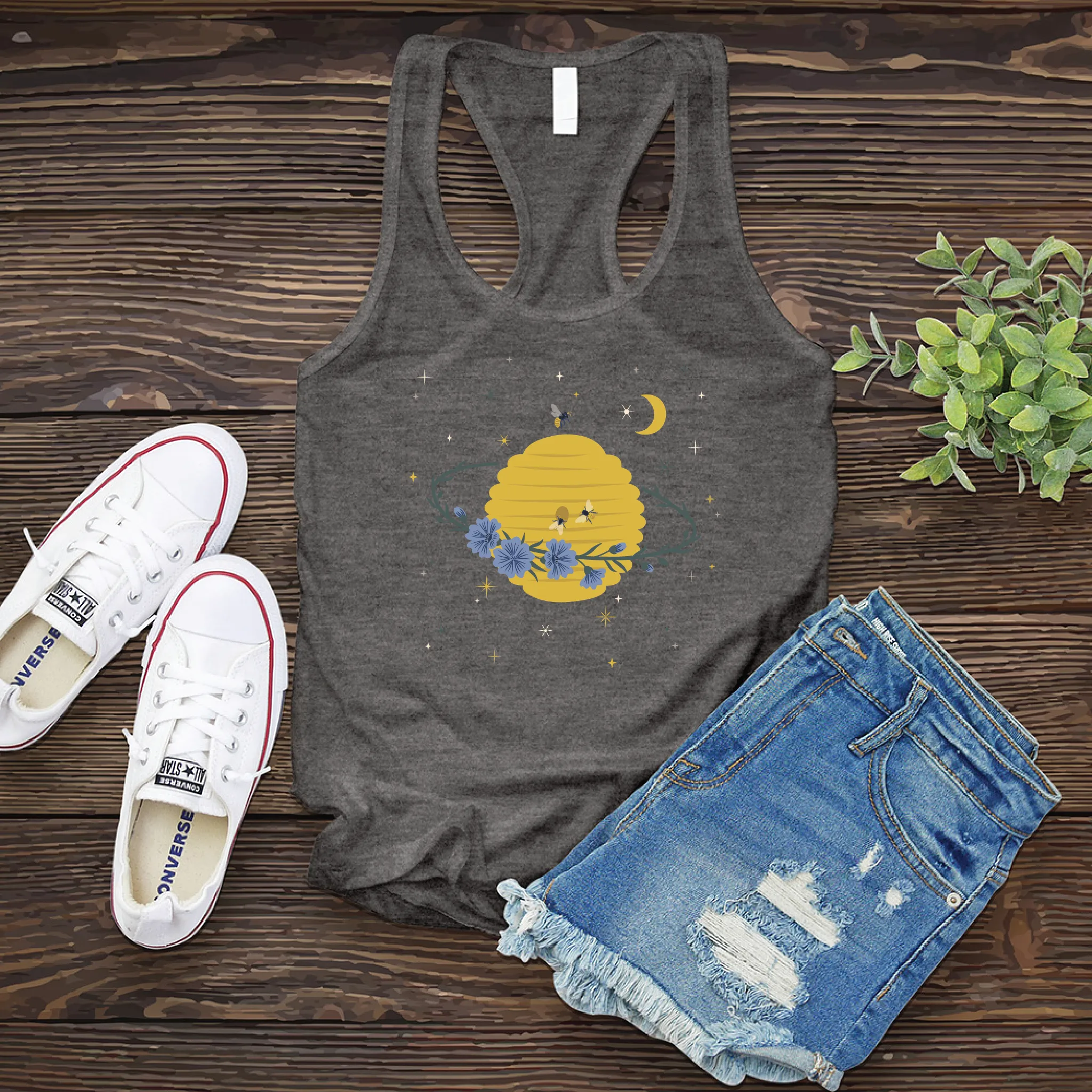 Cosmic Beehive Planet Women's Tank Top