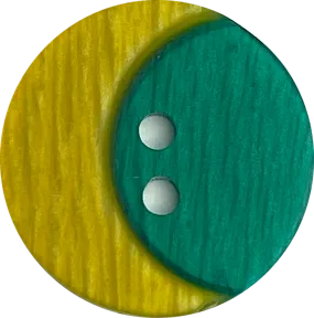 Crescent Moon, Yellow with Green Sky 13/16"    #1509