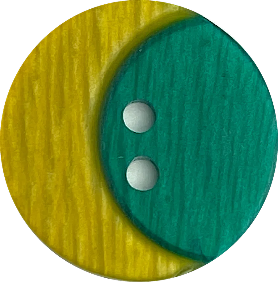 Crescent Moon, Yellow with Green Sky 13/16"    #1509