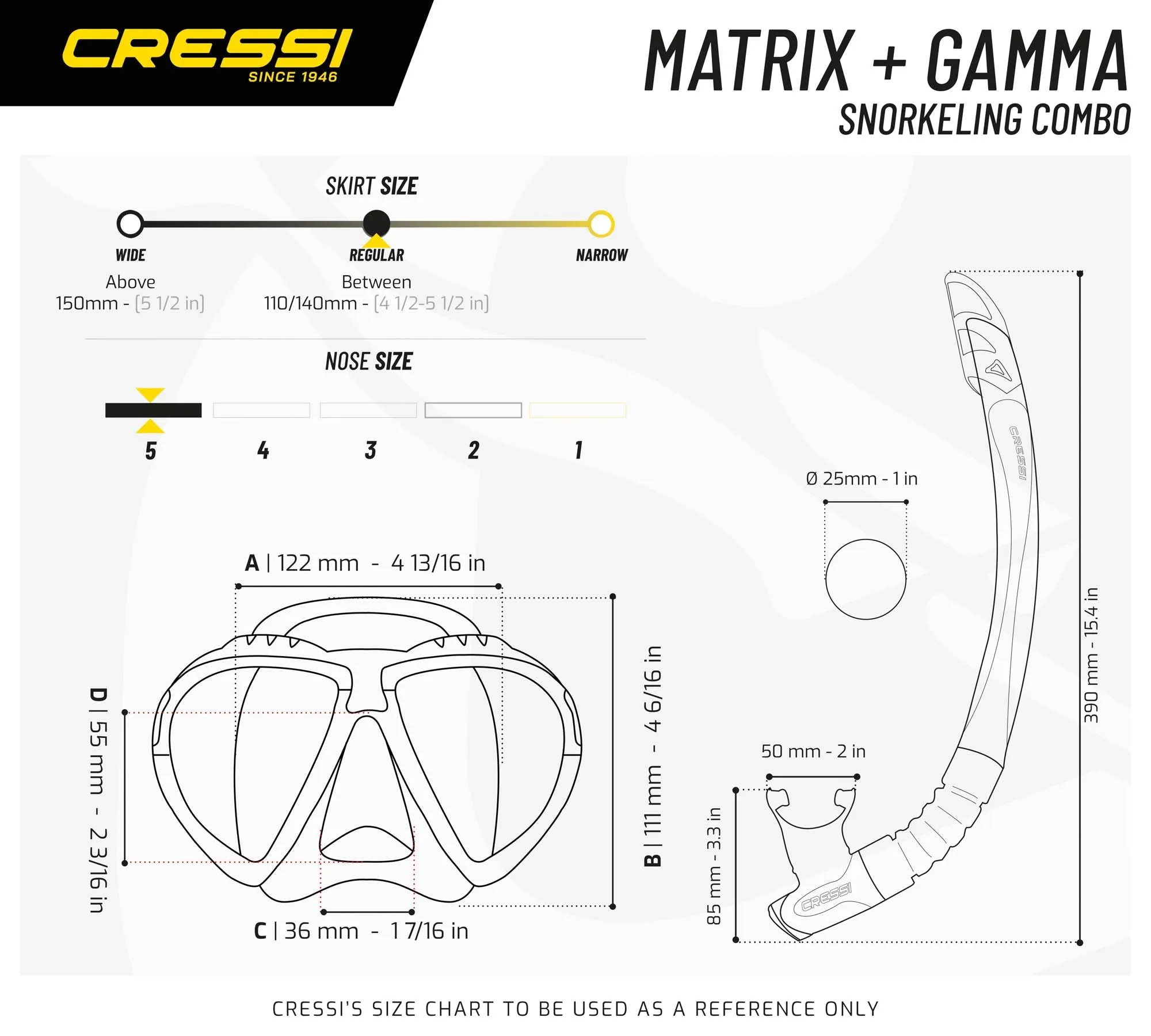 Cressi Matrix   Gamma Combo