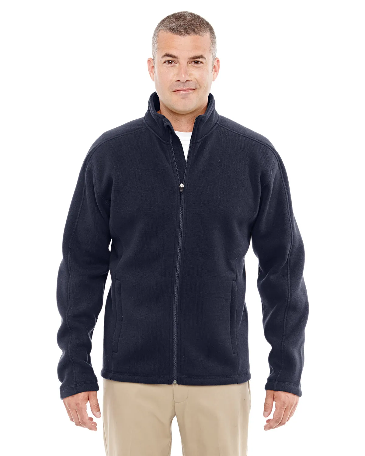 DG793 Devon & Jones Men's Bristol Full-Zip Sweater Fleece Jac