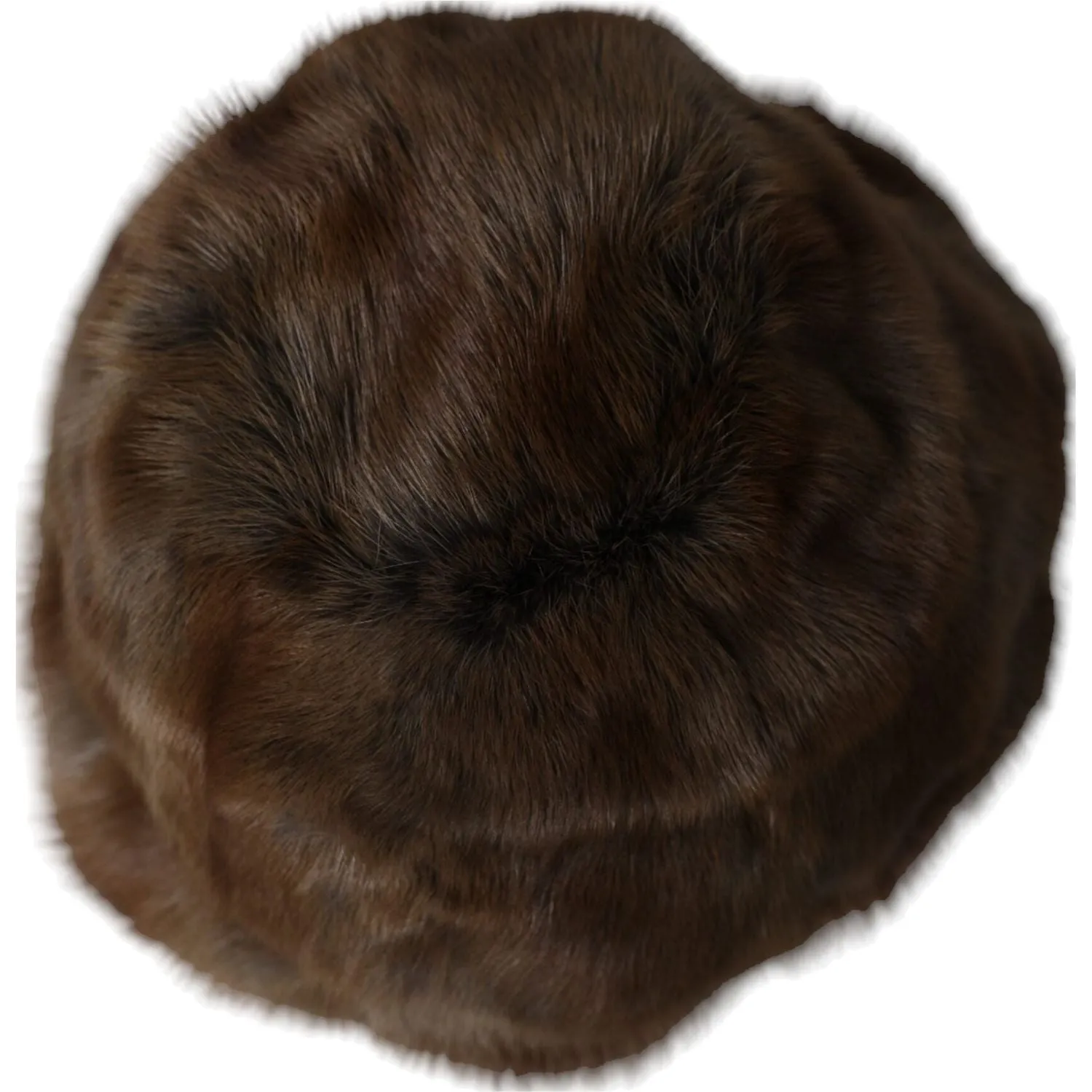 Dolce & Gabbana Brown Weasel Fur Womens Cashmere Hat Beanie