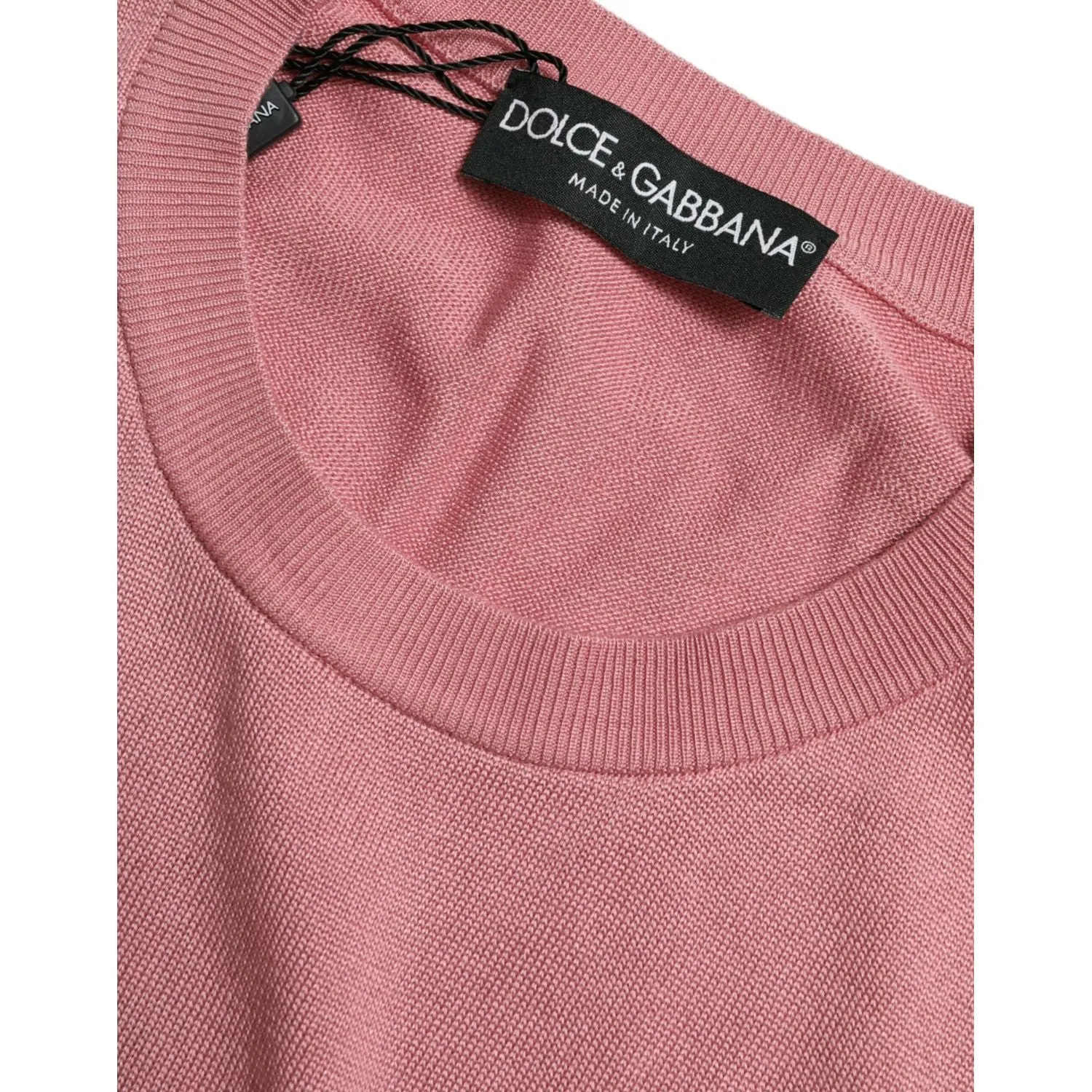 Dolce & Gabbana Elegant Silk Crew Neck Cropped Tank Top