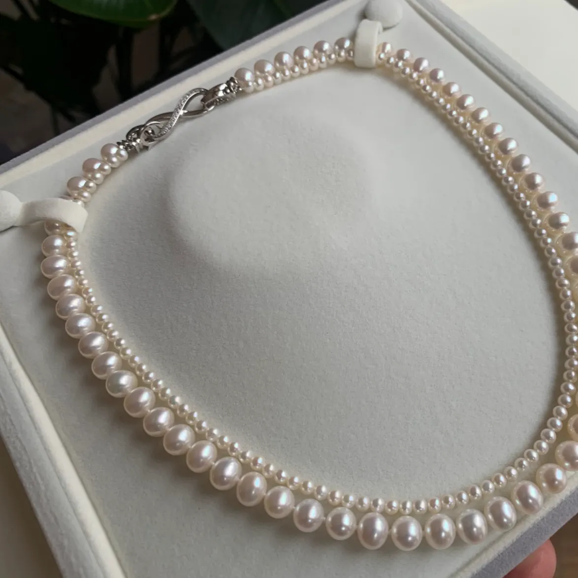 Double-layered Pearl Necklace